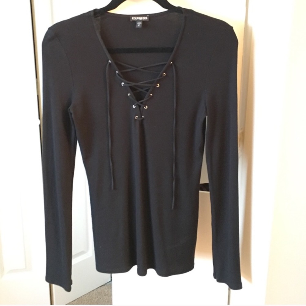 Express Front tie long sleeve.